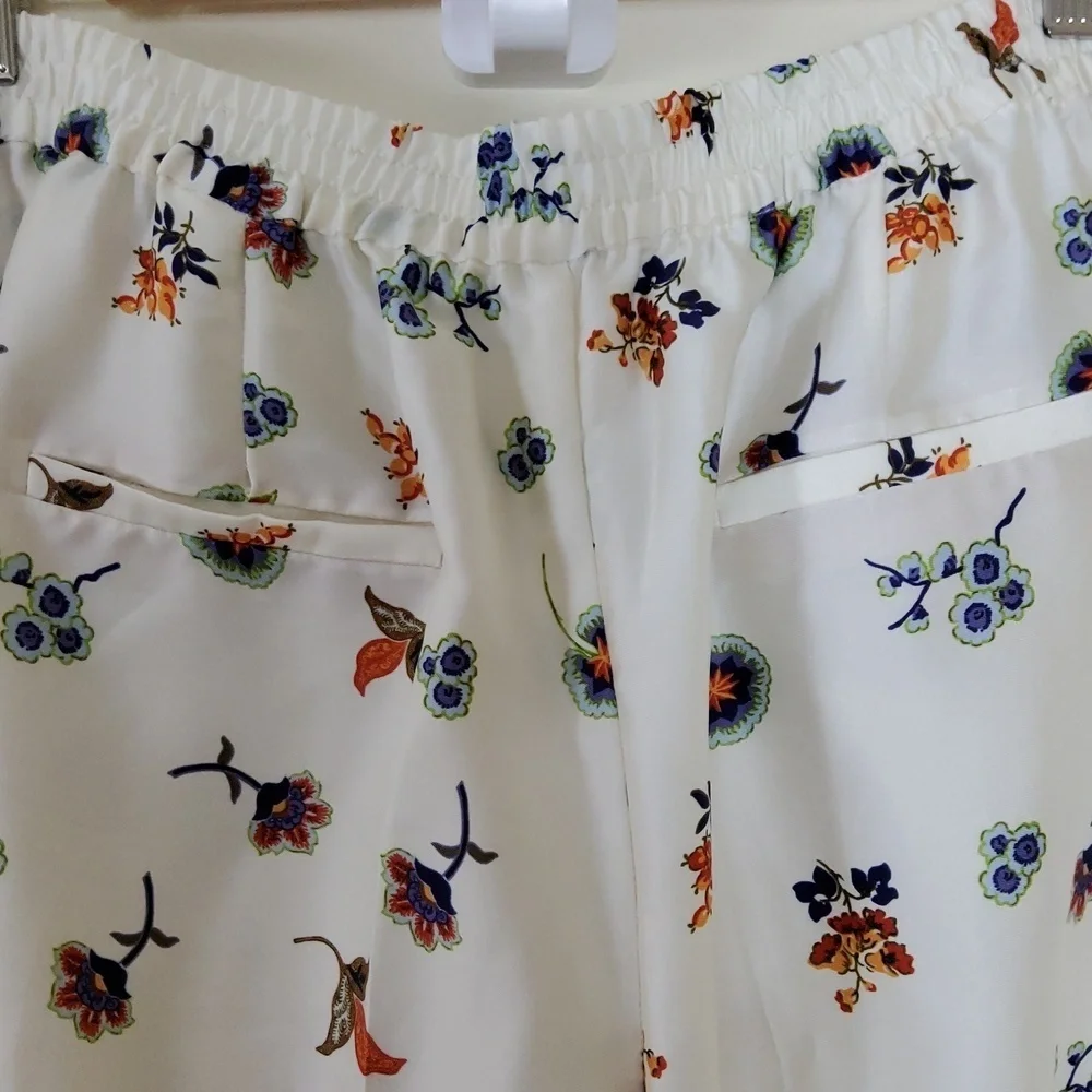 Zara Multicolor Floral Pants Size XL